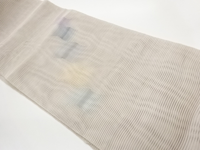 絽綴れ抽象模様織出し名古屋帯